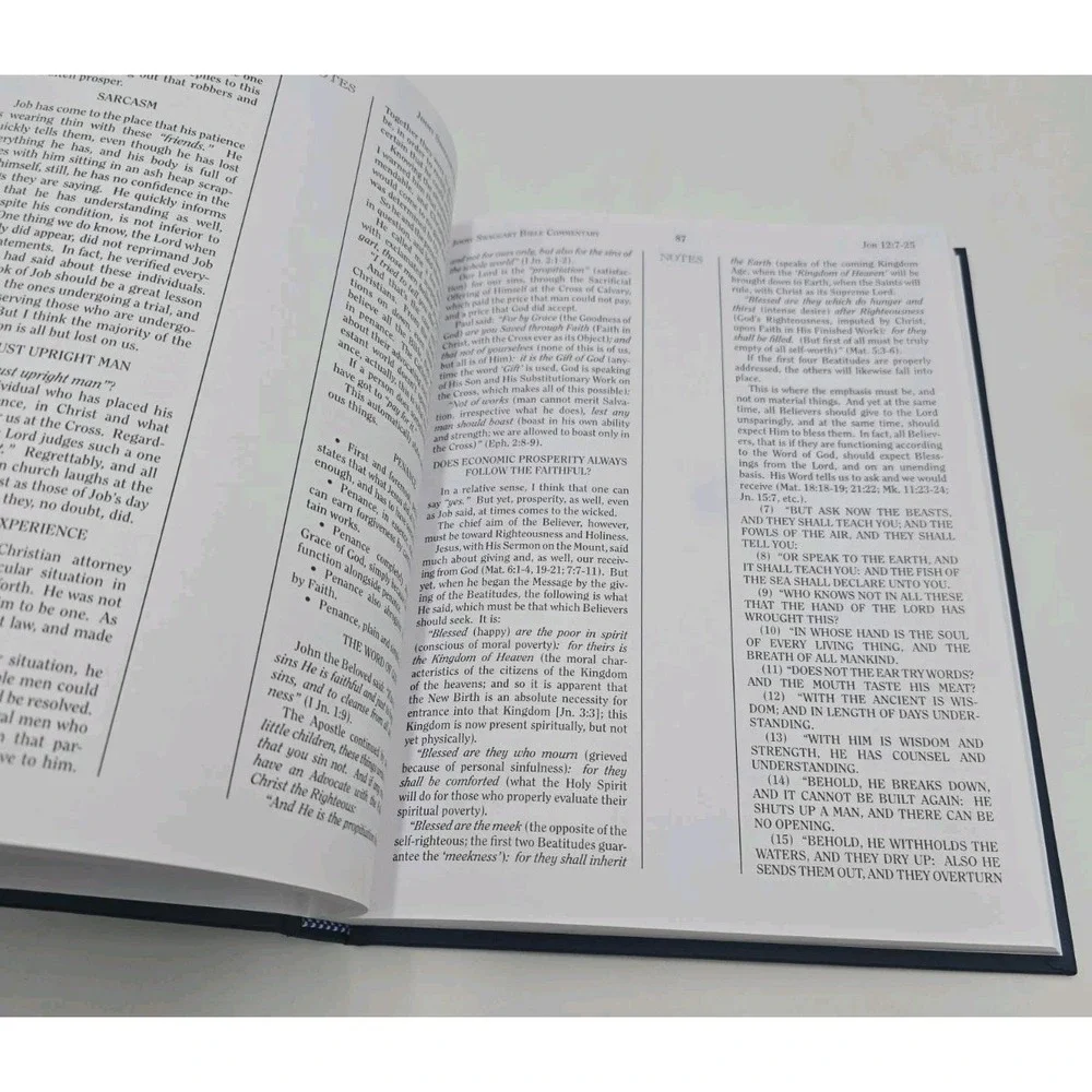 Jimmy Swaggart Bible Commentary Job Hardcover Expository Study Christian Book